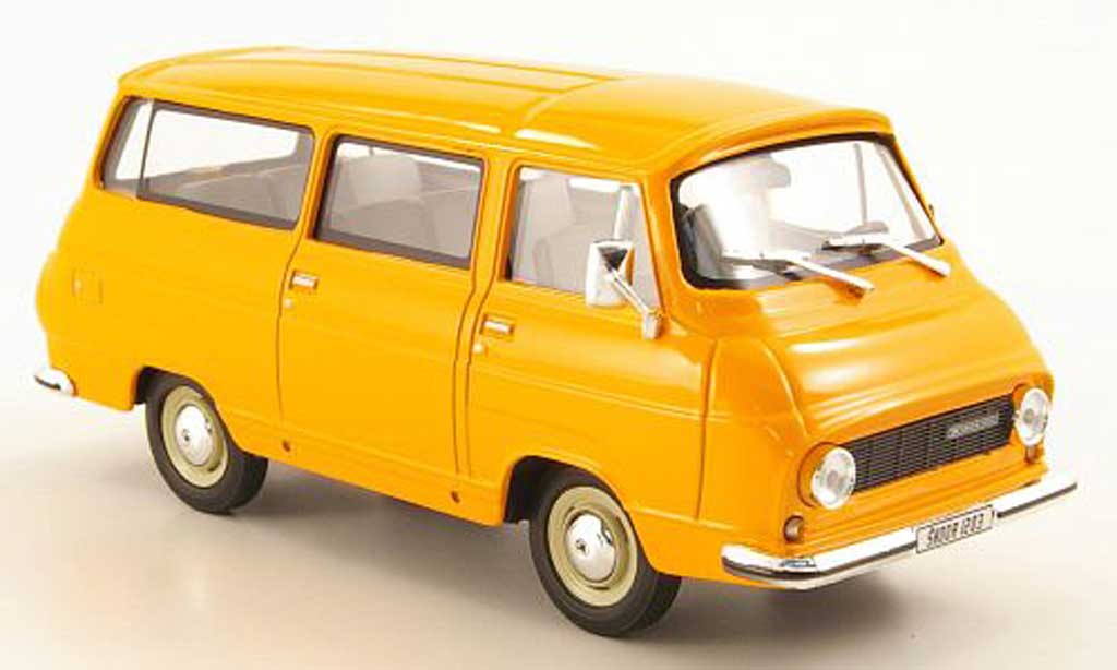 Skoda 1203 1/43 Abrex Lieferwagen orange diecast model cars