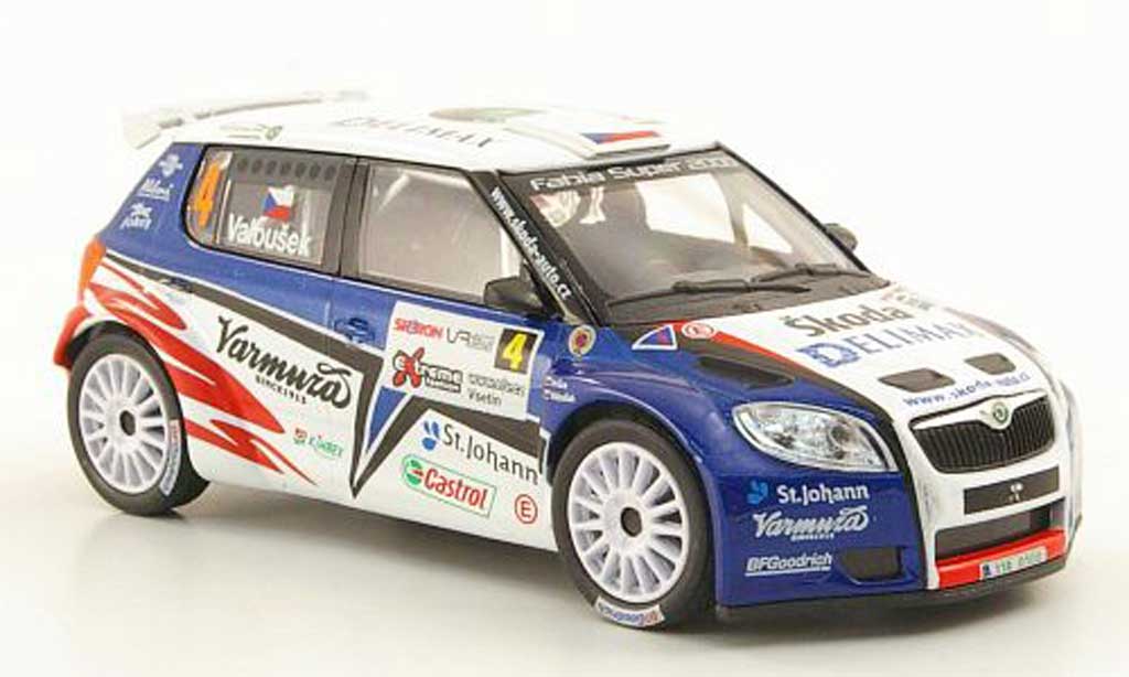 Skoda Fabia S2000 1/43 Abrex S2000 No.4 Delimax Valousek/Hruza Rally Valasska 2010 diecast model cars