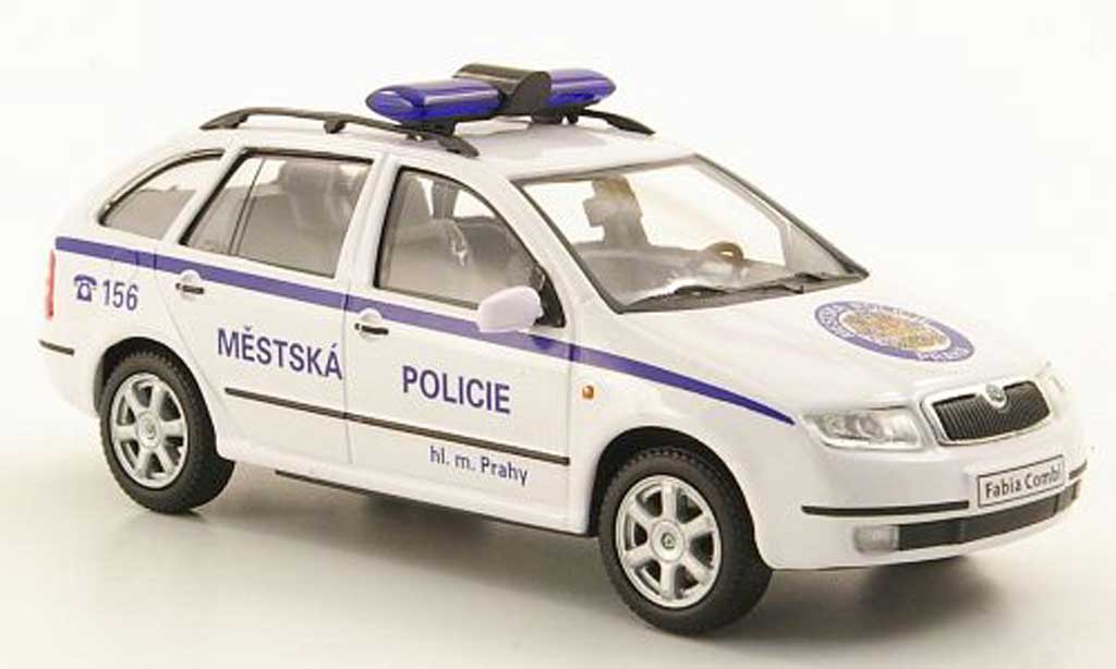 Skoda Fabia 1/43 Abrex Combi Mestska Policie Praha Police Prag diecast model cars