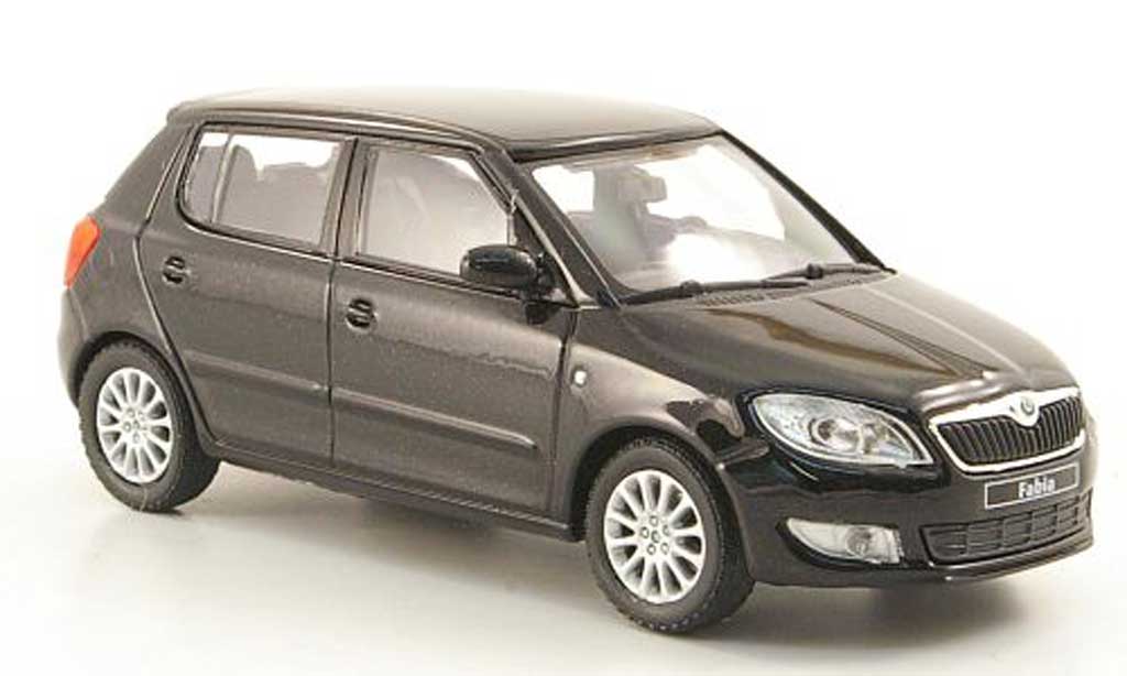 Skoda Fabia II 1/43 Abrex II black 2010 diecast model cars