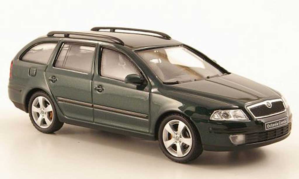 Skoda Octavia Combi 1/43 Abrex Combi grun diecast model cars