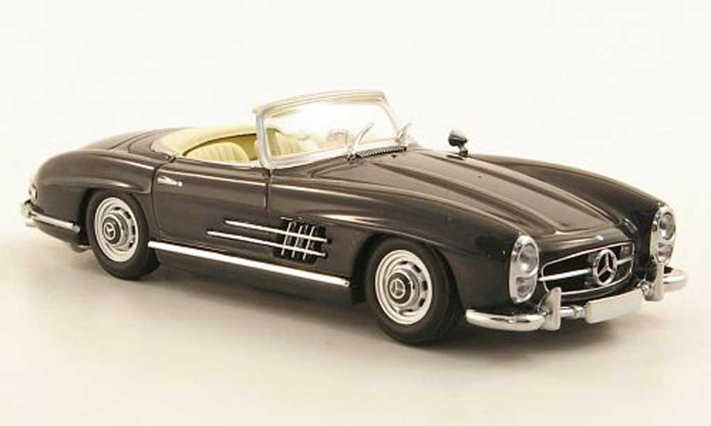 Mercedes 300 SL 1/43 Minichamps SL Roadster (W198 II) grey diecast model cars