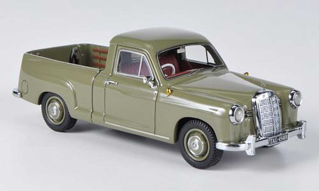 Mercedes 180 1/43 Neo (W120) Bakkie oliv 1956 diecast model cars