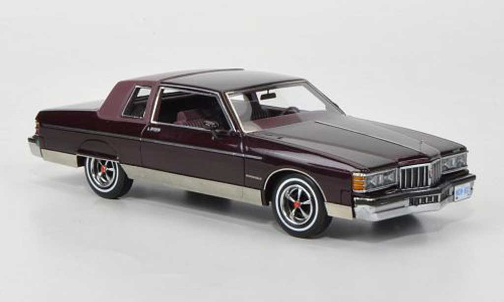 Pontiac Bonneville 1/43 American Excellence Brougham 2-portes Coupe red/flieder limited edition 1980 diecast model cars