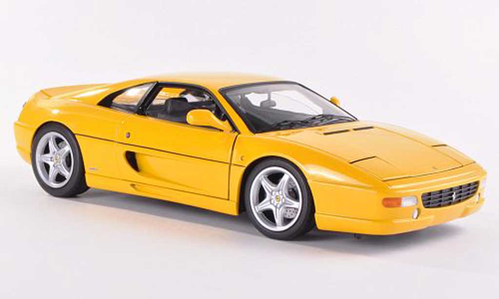 Ferrari F355 Berlinetta 1/18 Hot Wheels Elite Saloontta yellow (Elite) diecast model cars