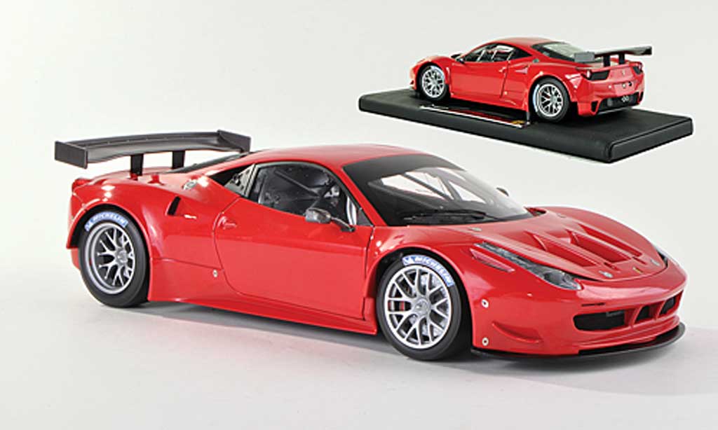 Ferrari 458 Italia GT2 1/18 Hot Wheels Elite Italia GT2 red Presentationsfahrzeug (Elite Special) diecast model cars