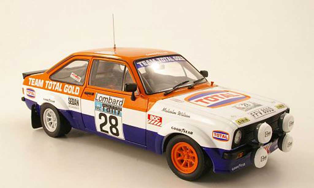 Ford Escort MK2 1/18 Sun Star MK2 1800 No.28 Total RAC Rally 1979 M.Wilson / T.Harryman diecast model cars