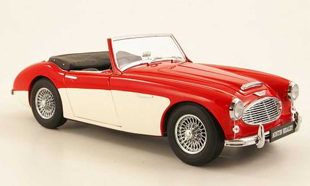 Austin Healey 3000 1/18 Kyosho MK1 red/white 1959 diecast model cars