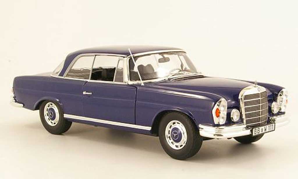 Mercedes 280 1969 1/18 Norev 1969 SE Coupe (W111) blue diecast model cars