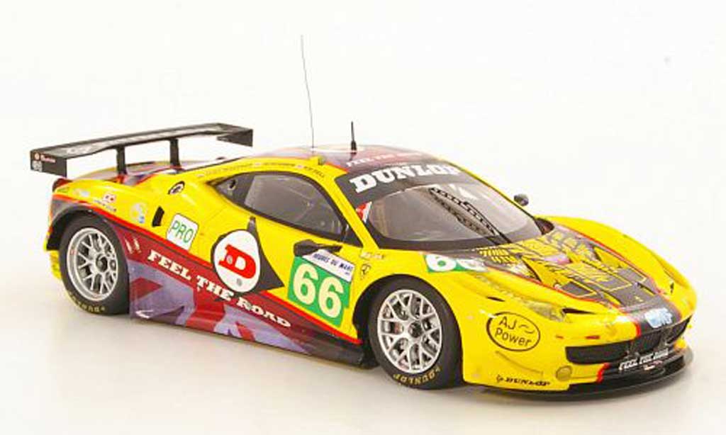 Ferrari 458 Italia GT2 1/43 Fujimi Italia GT2 No.66 JMW Motorsport 24h Le Mans 2011 diecast model cars