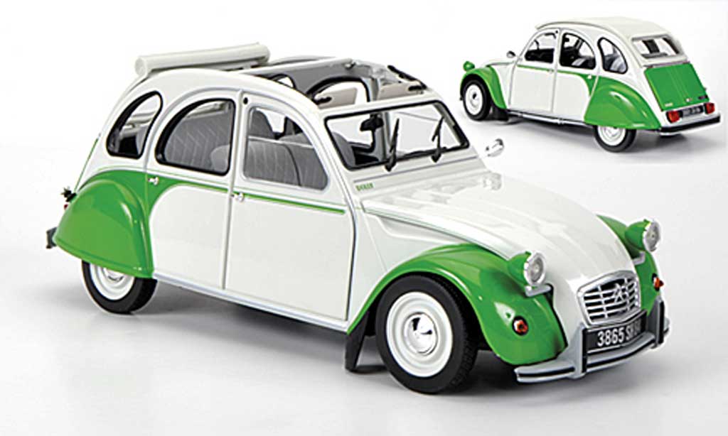 Citroen 2CV 1/18 Norev Dolly white/grun 1985 diecast model cars