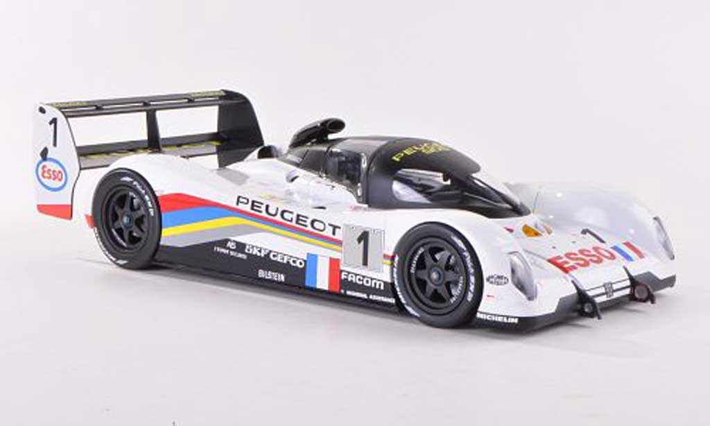 Peugeot 905 1993 1/18 Norev 1993 No.1 Esso 24h Le Mans Y.Dalmas/T.Boutsen/T.Fabi diecast model cars