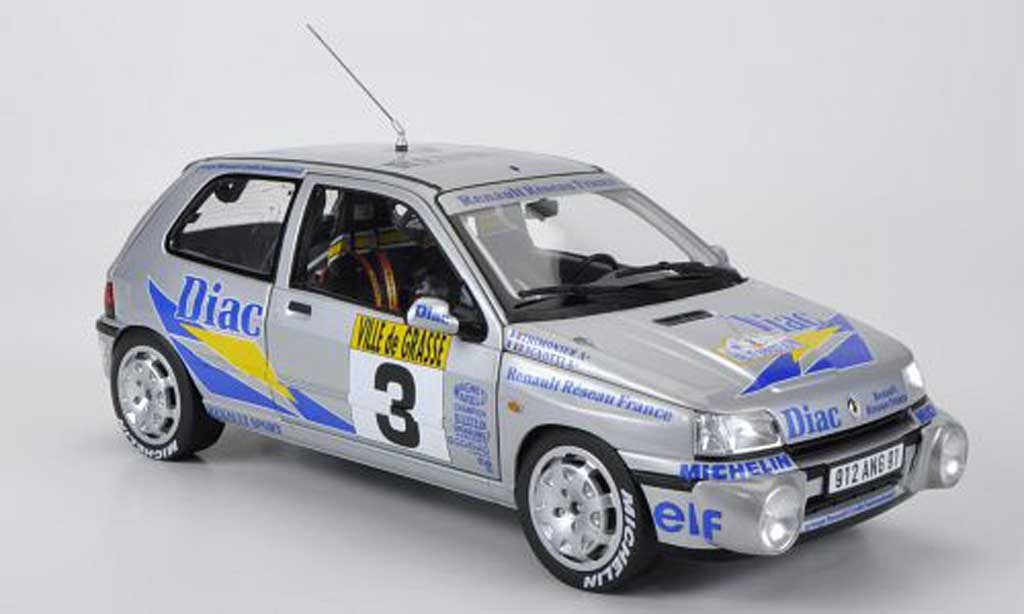 Renault Clio 16S 1/18 Norev 16S No.3 Diac Ragnotti / Thimonier Rally Grasse Alpin 1991 diecast model cars
