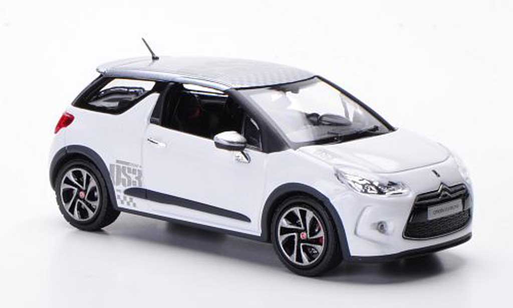 DS Automobiles DS3 Racing 1/43 Norev Racing Racing white/grey 2010 diecast model cars