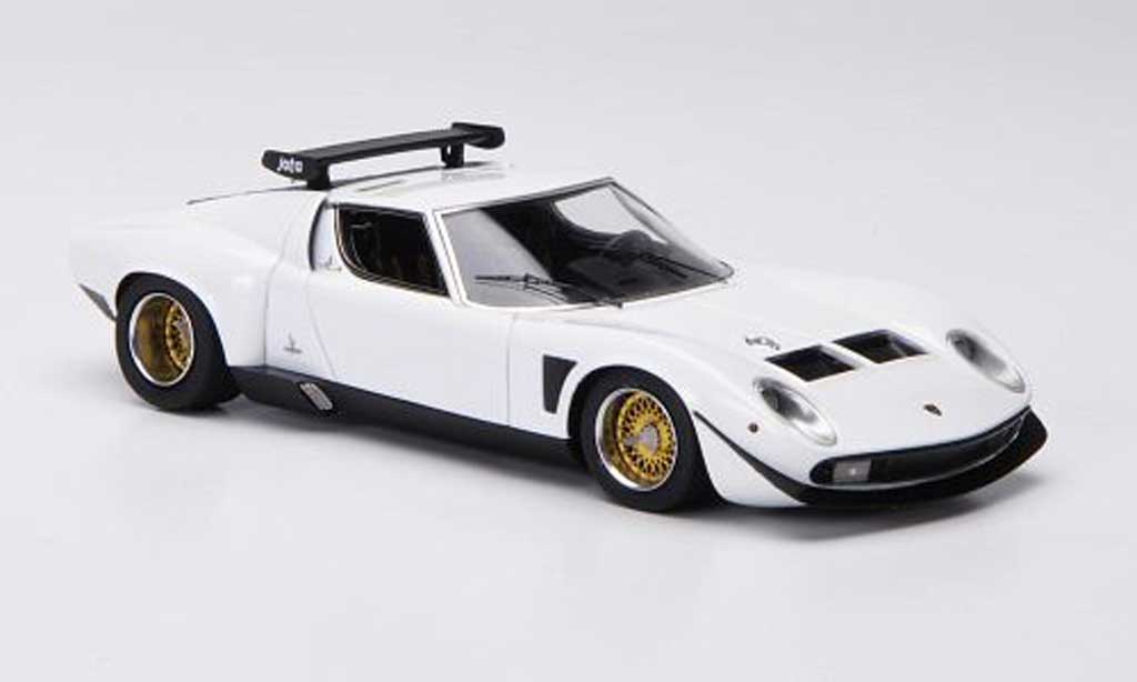 Lamborghini Miura Jota 1/43 FrontiArt Jota SVR white 1972 diecast model cars