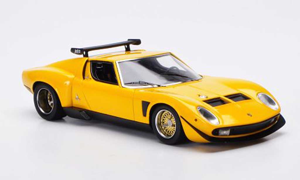 Lamborghini Miura Jota 1/43 FrontiArt Jota SVR yellow 1972 diecast model cars
