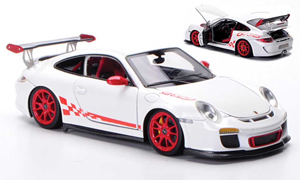 Porsche 997 GT3 RS 1/43 FrontiArt GT3 RS 2010 white/red diecast model cars