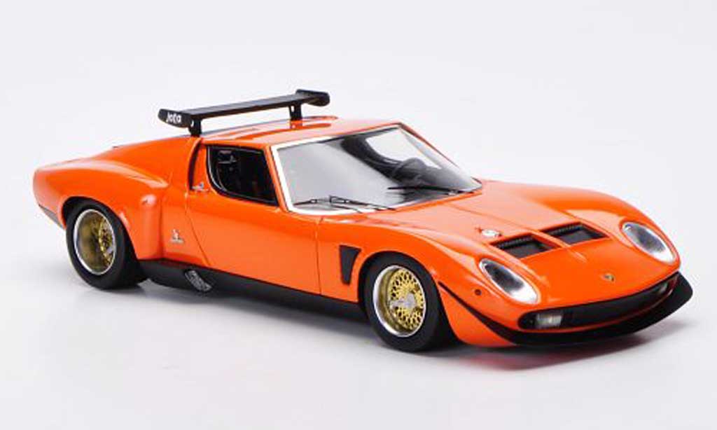 Lamborghini Miura Jota 1/43 FrontiArt Jota SVR orange 1972 diecast model cars