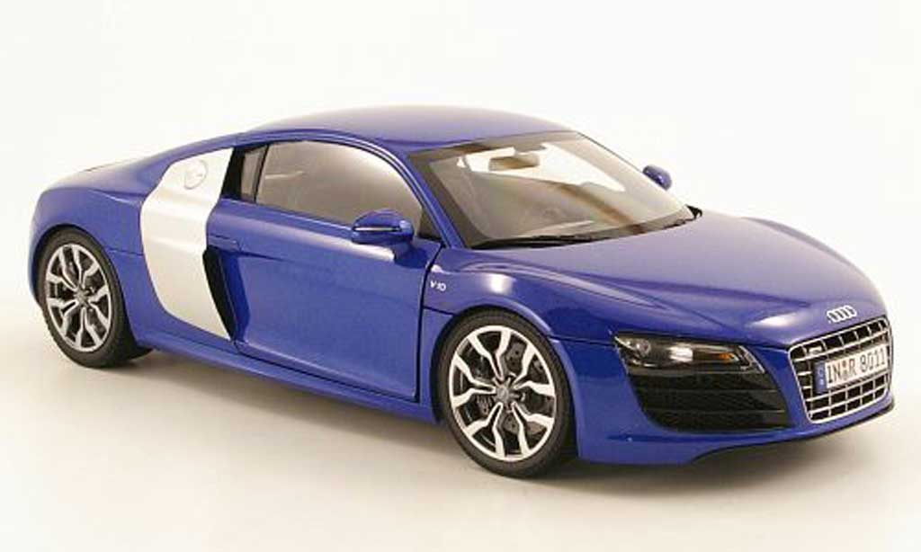 Audi R8 5.2 FSI 1/18 Kyosho 5.2 FSI quattro blue diecast model cars