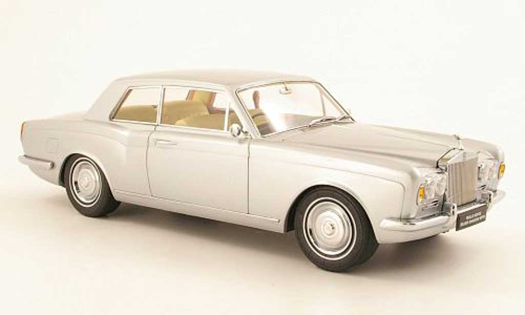 Rolls Royce Silver Shadow 1/18 Paragon Mulliner Park Ward Two-Door Coupe grey metallisee RHD 1968 diecast model cars