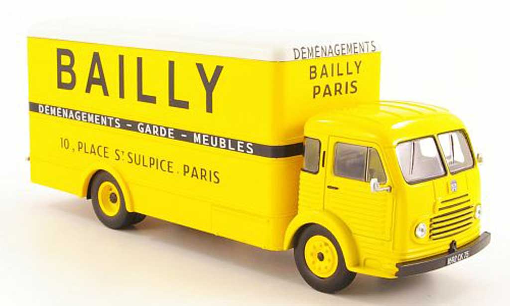 Simca Cargo 1/43 Hachette Bailly Koffer-LKW 1953 diecast model cars