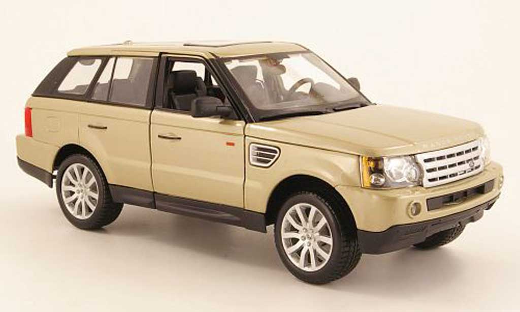 Range Rover Sport 1/18 Burago beige diecast model cars