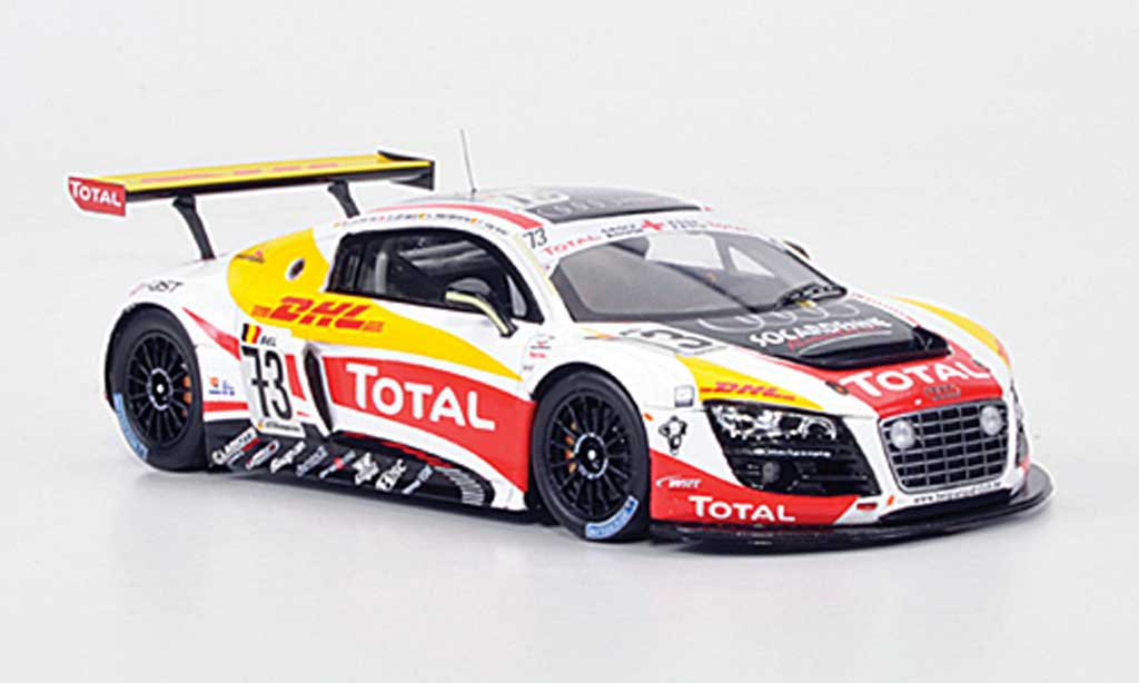 Audi R8 LMS 1/43 Spark LMS No.73 Total/DHL 24h Spa 2010 diecast model cars