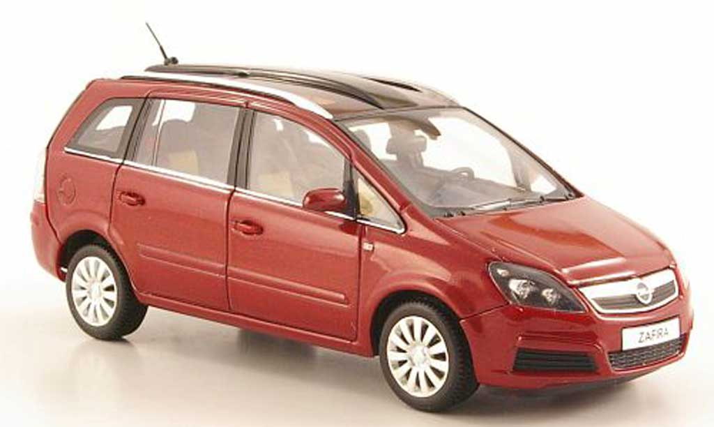 Opel Zafira 1/43 Minichamps B red 2005 diecast model cars