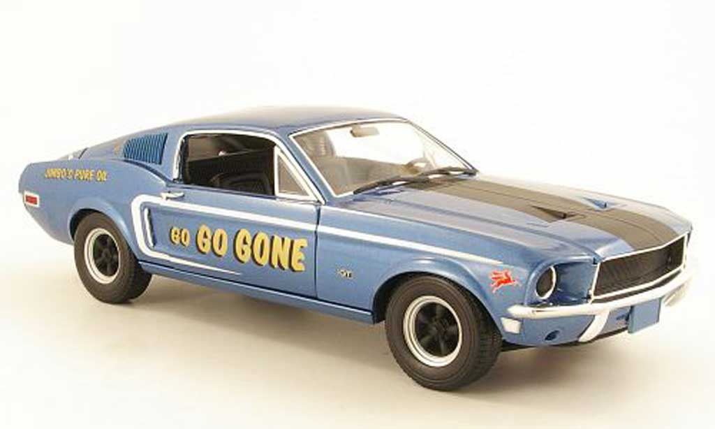 Ford Mustang 1968 1/18 Greenlight 1968 GT 2+2 Fastback D/S 584 - Jimbo's Pure Oil diecast model cars