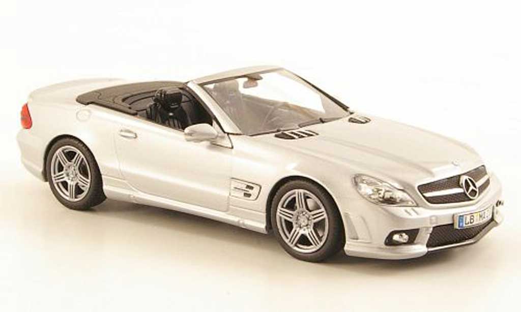 Mercedes Classe SL 63 1/43 Minichamps 63 AMG (R230) grey diecast model cars