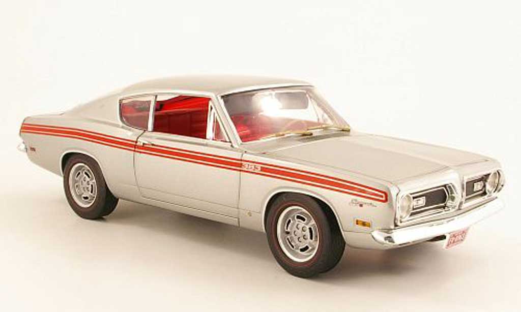 Plymouth Barracuda 1969 1/18 Highway 61 1969 383 Formula S grey metallisee diecast model cars