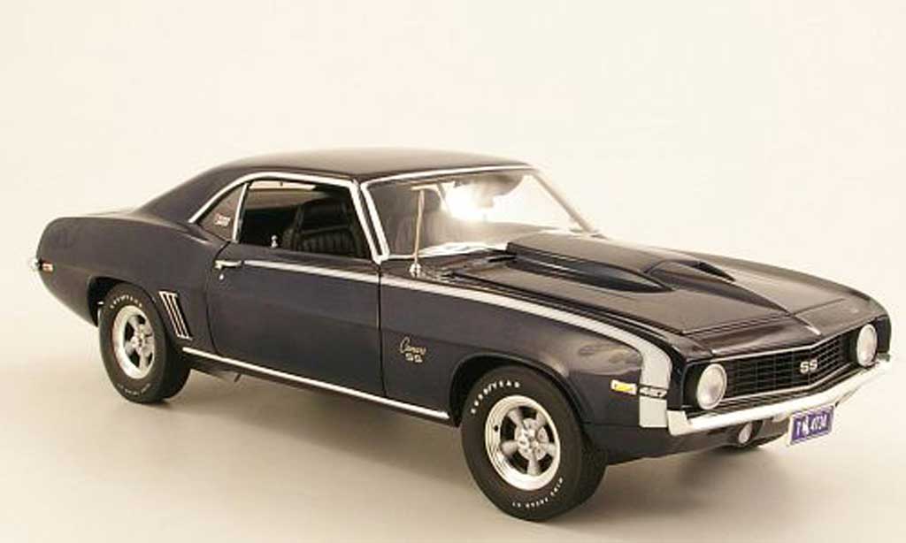 Chevrolet Camaro Z28 1/18 Highway 61 Z28 Baldwin Motion blue 1969 diecast model cars