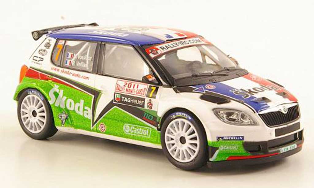 Skoda Fabia S2000 1/43 Abrex S2000 No.7 Vouilloz/Veillas Rally Monte Carlo 2011 diecast model cars