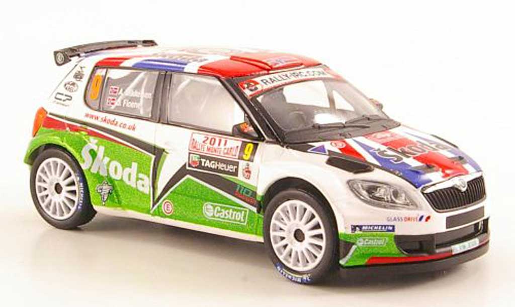 Skoda Fabia S2000 1/43 Abrex S2000 No.9 Mikkelsen/Floene Rally Monte Carlo 2011 diecast model cars