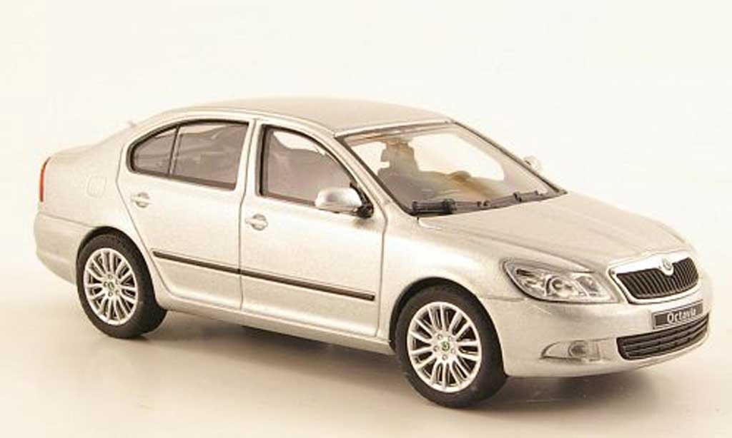 Skoda Octavia 1/43 Abrex grey 2008 diecast model cars