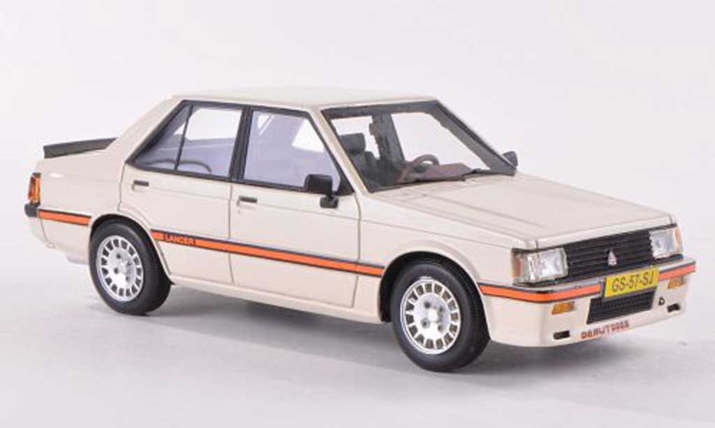 Mitsubishi Lancer 2000 Turbo 1/43 Neo 2000 Turbo EX PWO cremewhite 1980 diecast model cars