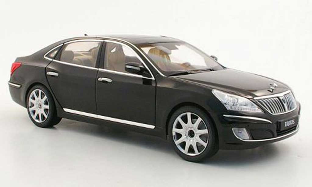 Hyundai Equus 1/18 Minikraft black diecast model cars