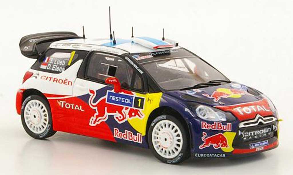 DS Automobiles DS3 WRC 2011 1/43 Spark WRC 2011 No.1 S.Loeb / D.Elena Rally Finnland diecast model cars