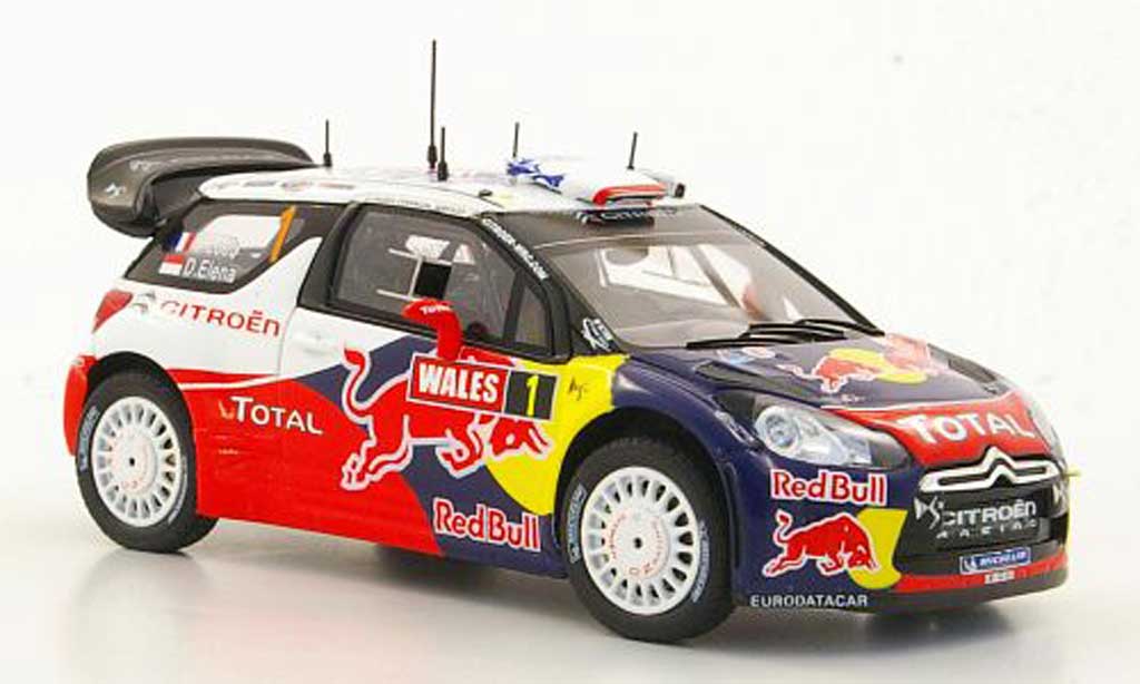 DS Automobiles DS3 WRC 2011 1/43 Spark WRC 2011 No.1 S.Loeb / D.Elena Weltmeister Rally Grossbritannien - Wales diecast model cars