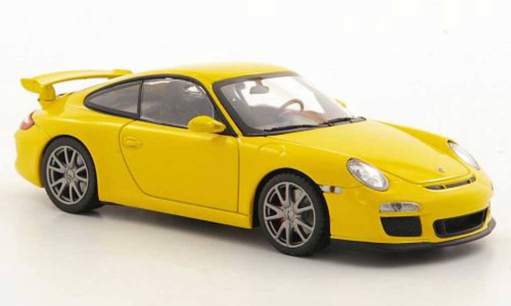 Porsche 997 GT3 1/43 Minichamps GT3 (II) yellow 2009 diecast model cars