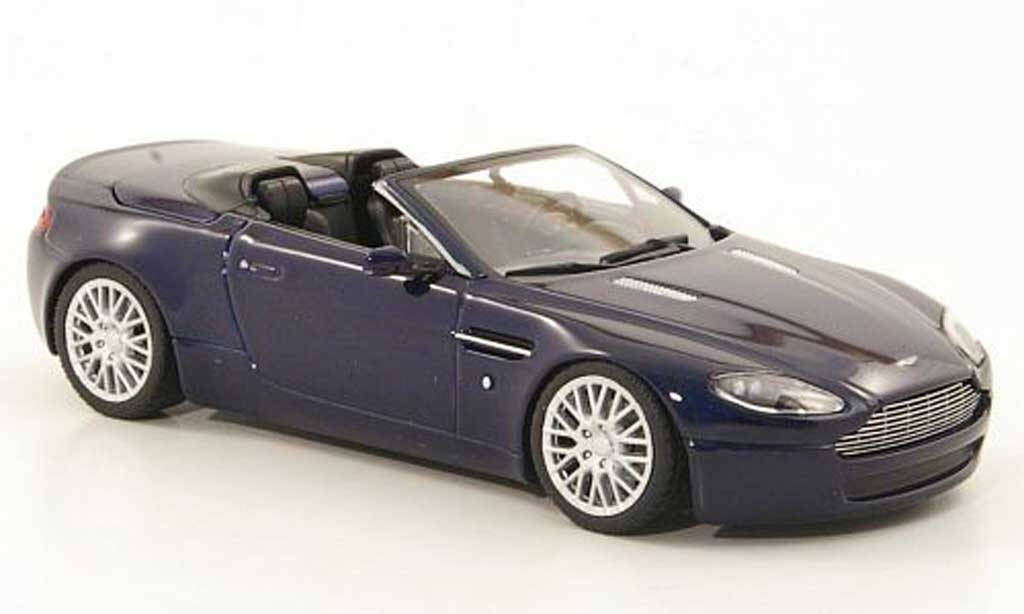 Aston Martin V8 Roadster 1/43 Minichamps Roadster blue Sondermodell MCW 2008 diecast model cars