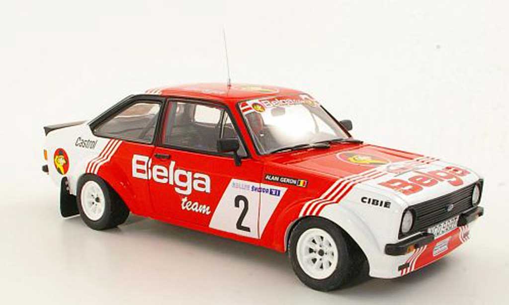 Ford Escort MK2 1/18 Sun Star MK2 1800 No.2Belga R.Droogmans / A.GeronSkoda Rally 1981 diecast model cars