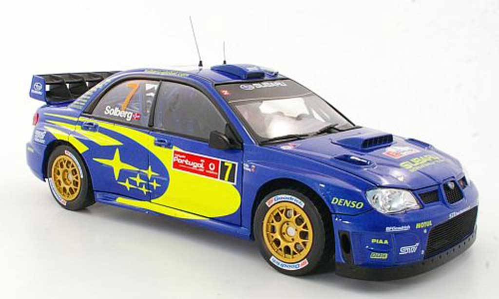 Subaru Impreza WRC 1/18 Sun Star WRC No.7 P.Solberg / P.Mills Rally Portugal 2007 diecast model cars