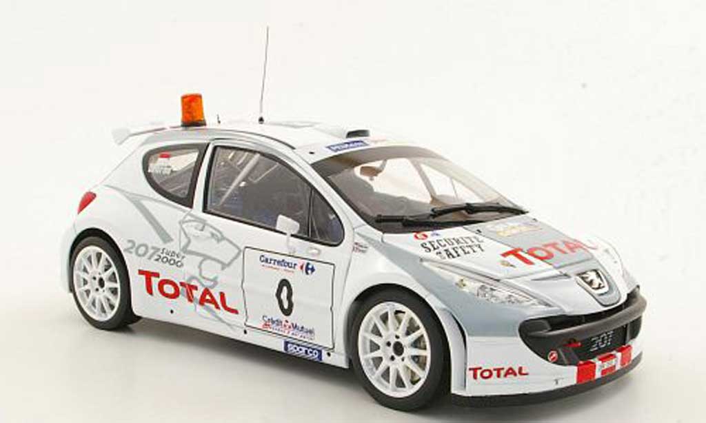 Peugeot 207 S2000 1/18 Sun Star S2000 No.0G.Panizzi / F.DelormeRally Antibes 2006 diecast model cars