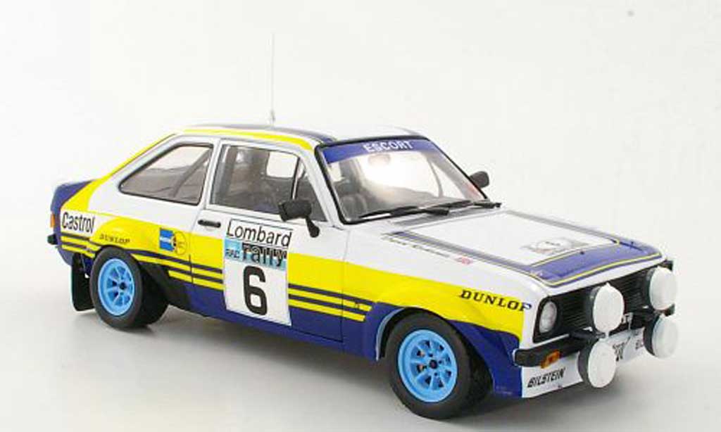 Ford Escort MK2 1/18 Sun Star MK2 1800 No.6 redhmans A.Vatanen / D.Richards Lombard RAC Rally 1979 diecast model cars