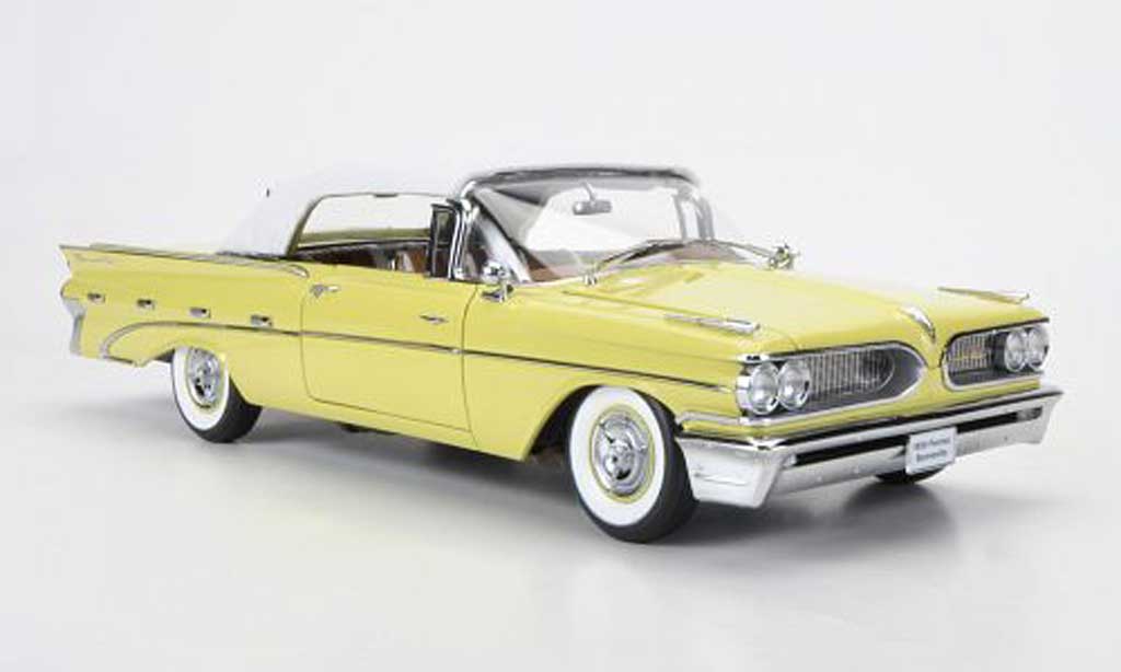 Pontiac Bonneville 1/18 Sun Star Convertible white/yellow geschlossen 1959 diecast model cars