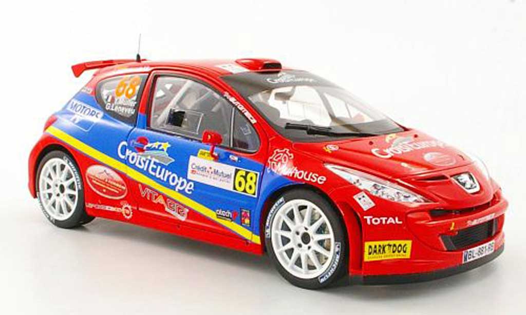 Peugeot 207 S2000 1/18 Sun Star S2000 No.68 Y.Muller / G.Leneveu Rally de France-Alsace 2011 diecast model cars