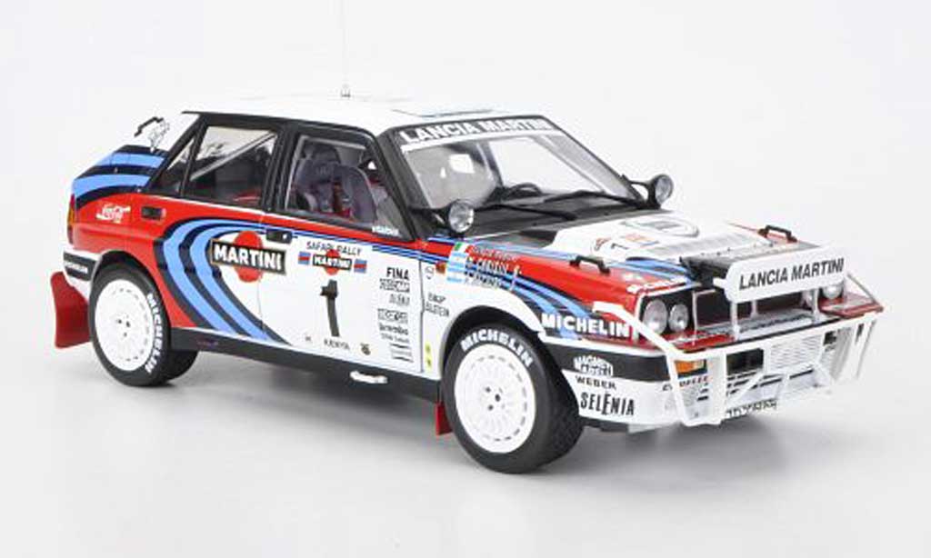 Lancia Delta HF Integrale 1/18 Sun Star HF Integrale 16V No.1 Martini J.Recalde/M.Christie Safari Rally 1991 diecast model cars