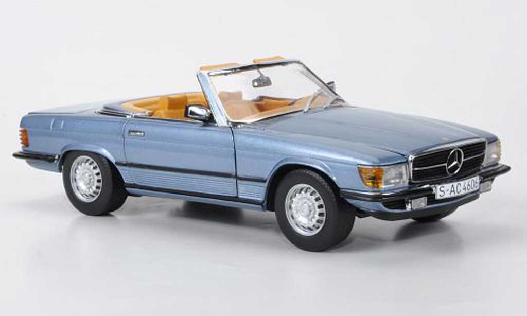 Mercedes 350 SL 1/18 Sun Star SL blue 1977 diecast model cars