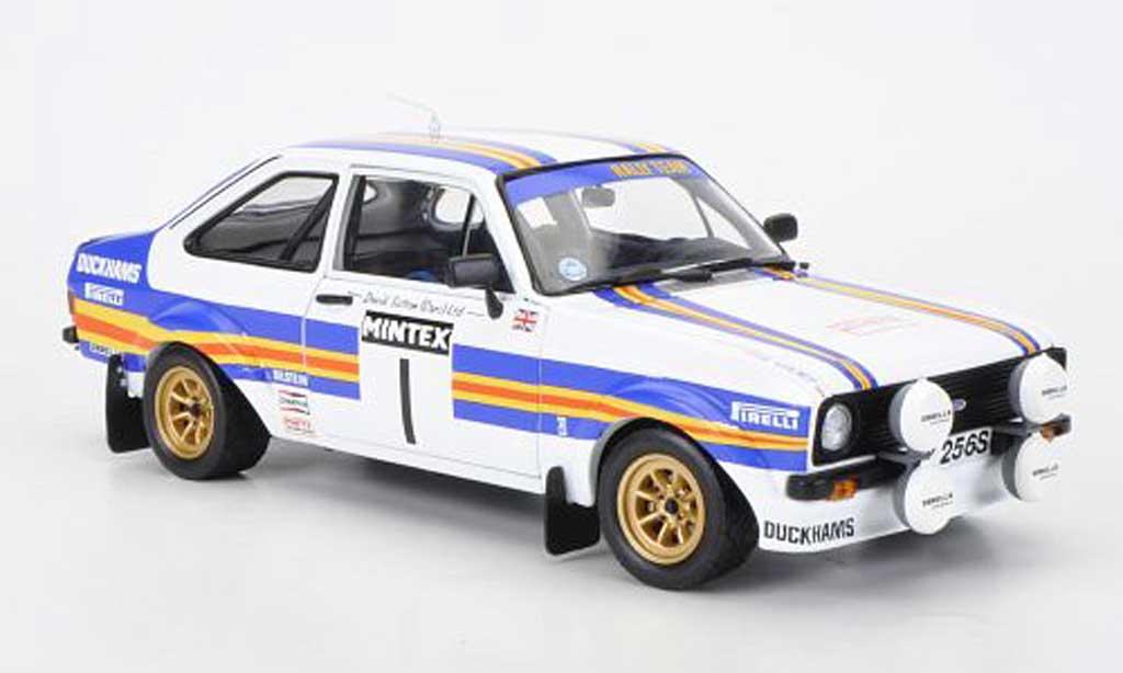 Ford Escort RS 1800 1/18 Sun Star RS 1800 No.1 redhmans Mintex Internatinal Rally 1981 P.Airikkala/P.Short diecast model cars